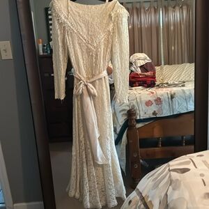 vintage Jessica McClintock bridal dress